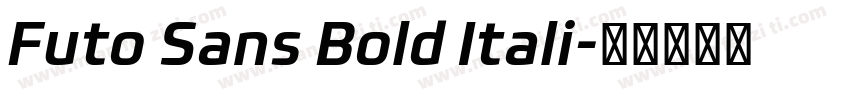 Futo Sans Bold Itali字体转换